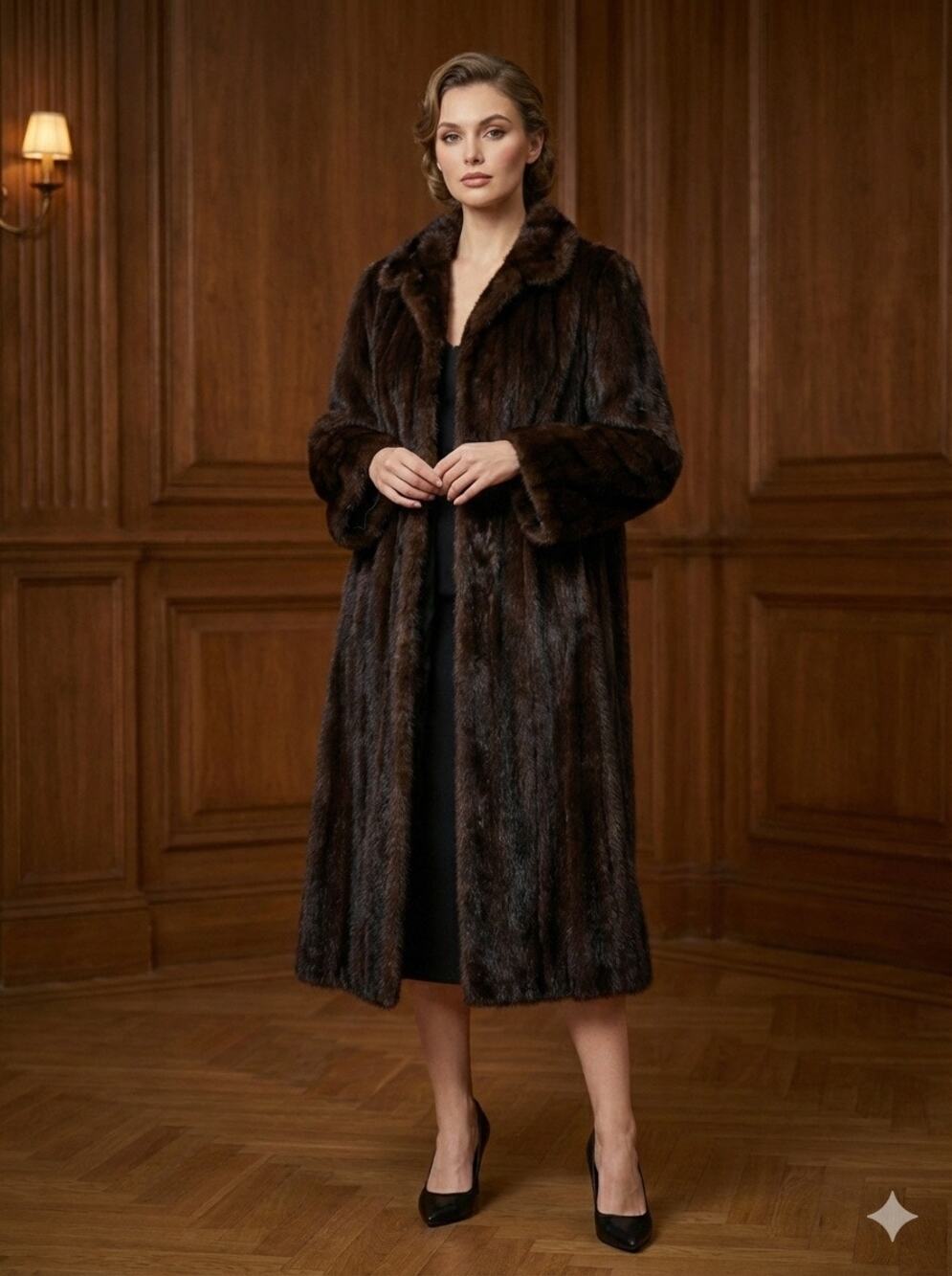 Vintage Furrary New York Mahogany Mink Coat | Bespoke Heritage Luxury M